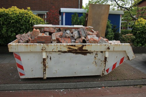 Waste removal truck operating on Richmond streets