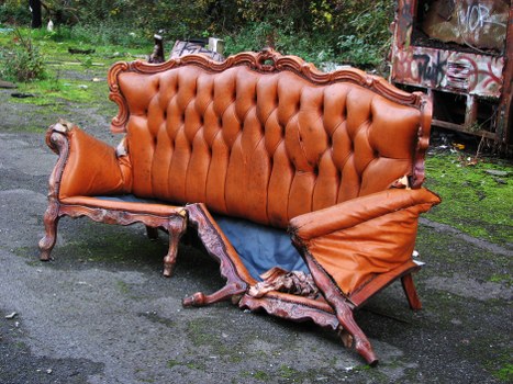 Recycling bins outside a Richmond business premises