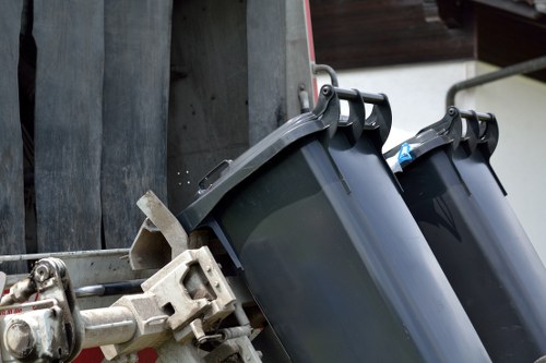 Professional team managing builders waste clearance