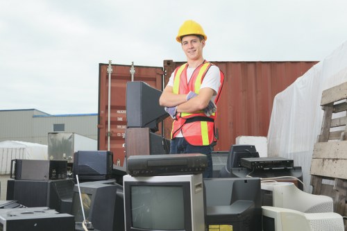 Satisfied clients after successful office clearance in Richmond