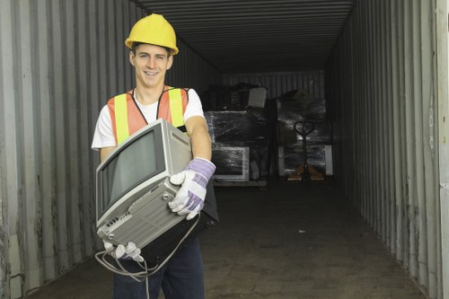 Sorting different types of construction waste for recycling